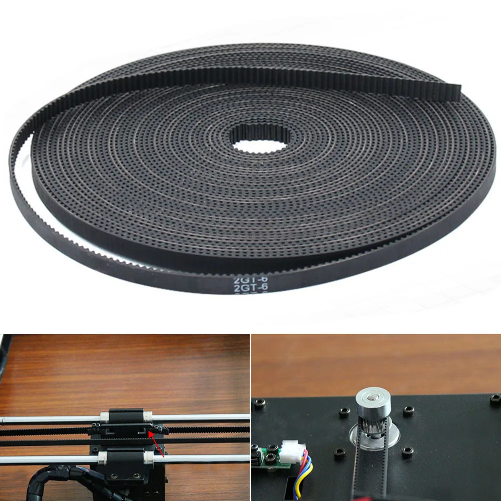5 м/лот GT2-6mm практичная запасная часть ремня ГРМ круглый рулон резины