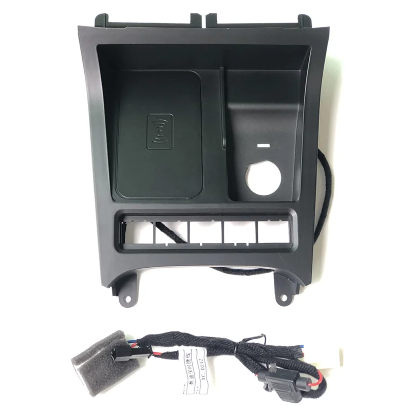 1set abs plastic material 15w fast charging qi car wireless charger phone charging for 2008 2013 volkswagen vw golf 6 mk6 5k1 free global shipping