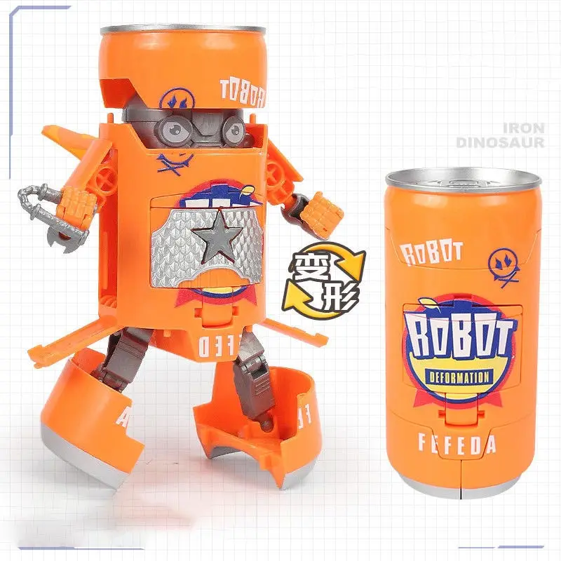 Творческий деформированный робот-сода органический напиток