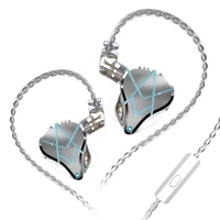 kz asx 3 5mm wired earbud earphone detachable cable balanced armature running walking headset hands free headphone