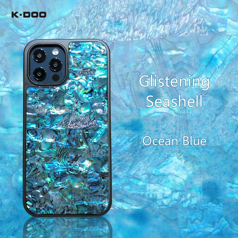 

Natural Glistening Seashell Shockproof Genuine Bling shining Luxury Case for iPhone 12 11 Pro Max Mini Silicone Back Cover