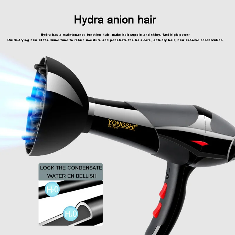 Professional 2000W Strong Power Hair Dryer for Hairdressing Barber Salon Tools Blow Low Hairdryer Fan 220-240V | Бытовая техника