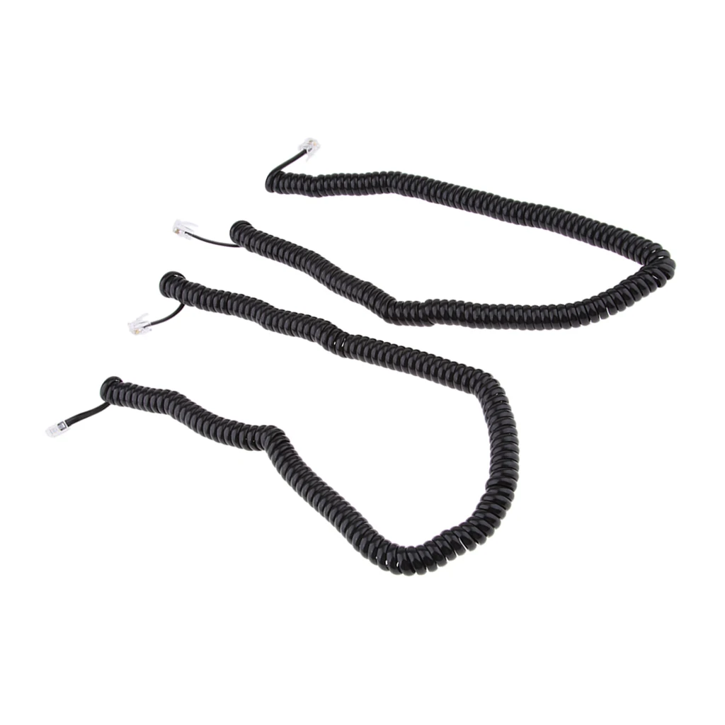 Телефонный кабель 2 шт. RJ9 спиральный провод от 53 до футов | Автомобили и мотоциклы