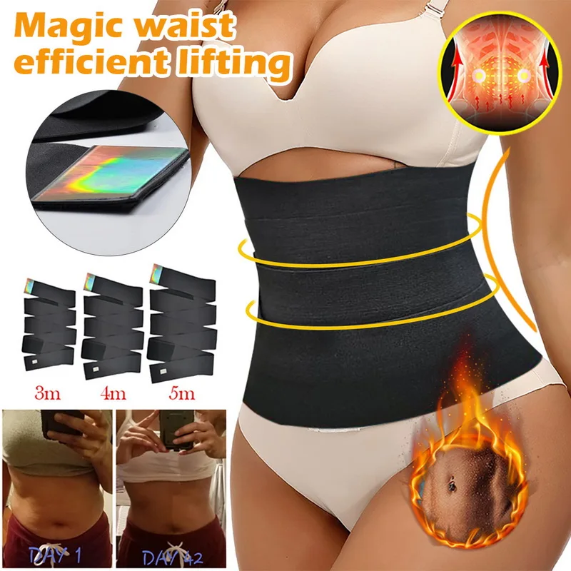 

Waist Trainer Shaperwear Belt Women Slimming Tummy Wrap Waist Trimmer Belt Slimming Cincher Body Shaper Control Strap Plus Size