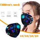 10-50 шт. mascarilla para nios FFP2 защитная маска детский плащ-Пыльник pm2.5 черная маска для лица для детей лица протектор FFP2mask