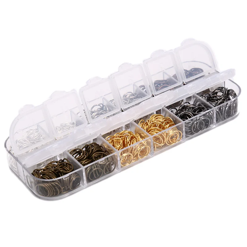 Набор круглых бусин в штучной упаковке из цинкового сплава одна