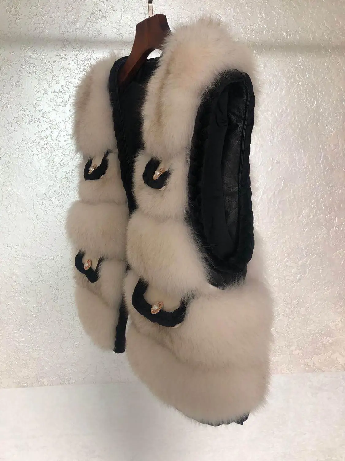 Томас Тина 2020 новый 100% натурального меха лисы куртка Женская Роскошная зимняя