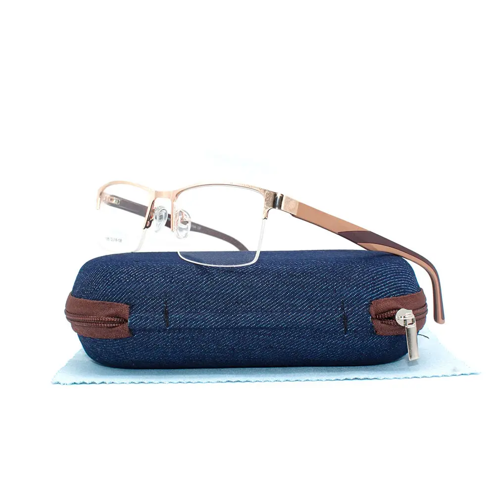 LuckTime Ретро квадратные Сплав Мужские очки оправа Модные металлические для