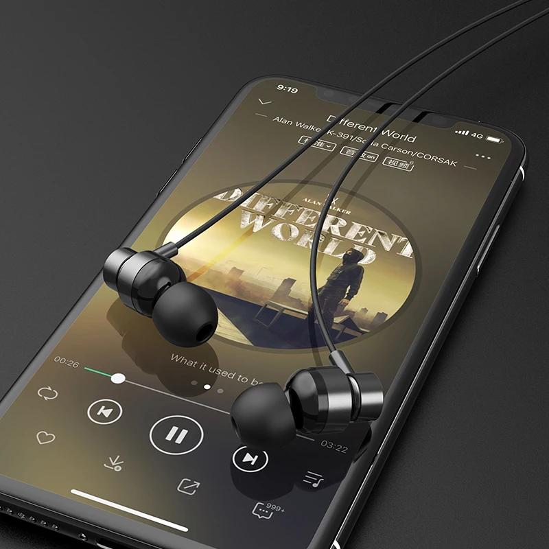 Оригинальные xiaomi Hay lou H8 проводные наушники для huawei 3 5 мм черный цвет Музыкальные с