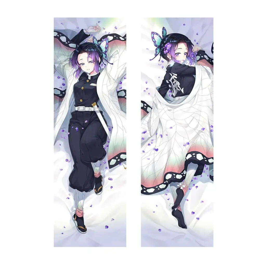 Аниме Демон Истребительница Kimetsu без Yaiba кохау Shinobu Dakimakura обниматься Чехол камадо