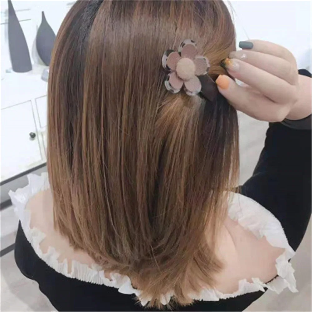 

For Women Girls Hairgrips Flower Side Clip 1pcs Hair Clips Acrylic Resin Hair Accessories