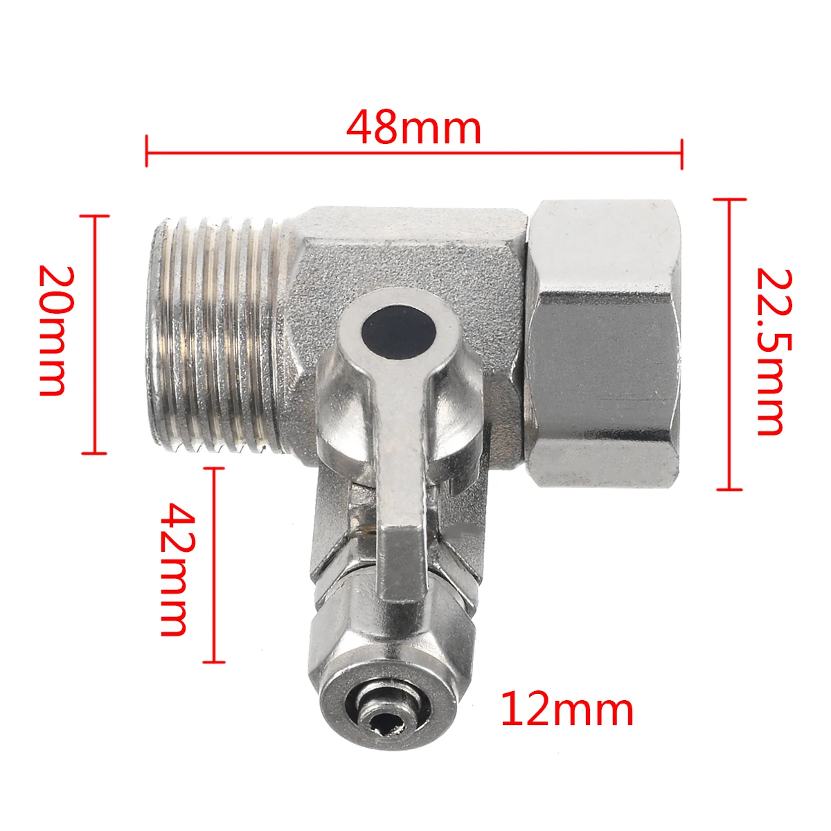 RO подачи воды адаптер 1/2 ''до 1/4'' кран фильтр для шаровой клапан тройник