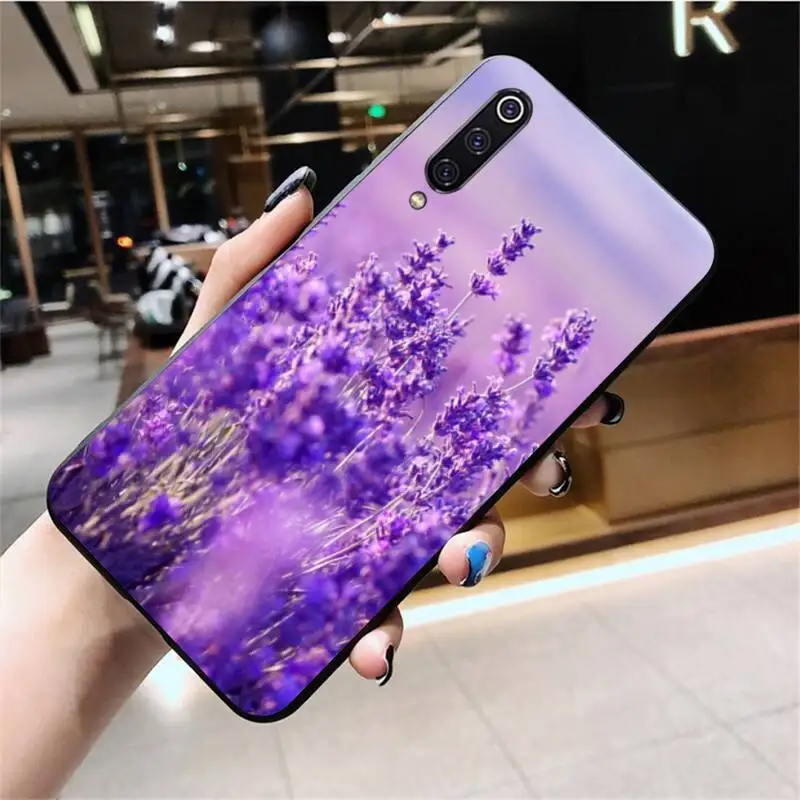 Простой мягкий чехол для телефона с фиолетовыми цветами лаванды Huawei Honor 30 20 10 9 8 8x