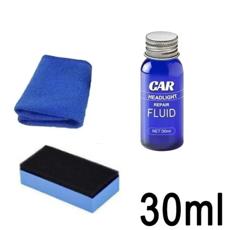 

10ML/30ML Car Headlight Liquid Repair Anti-Scratch and Maintenance Repair Headlight Polishing Car Lens Cleaner Restoration Wash