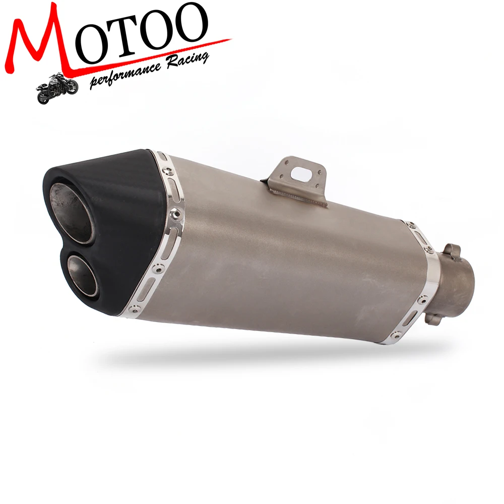 

Motoo -New Universal 36-51MM Motorcycle Stainless steel Exhaust For Many Motorcycle
