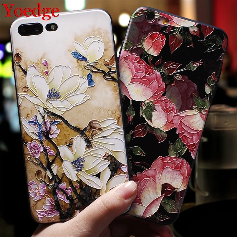 Чехол с 3D тисненым цветком для Xiaomi Redmi Note 10 9 8 Pro S 8T 7 5 6 9C Mi A3 SE 9T 11 10T Lite Poco X3 NFC M3 чехол