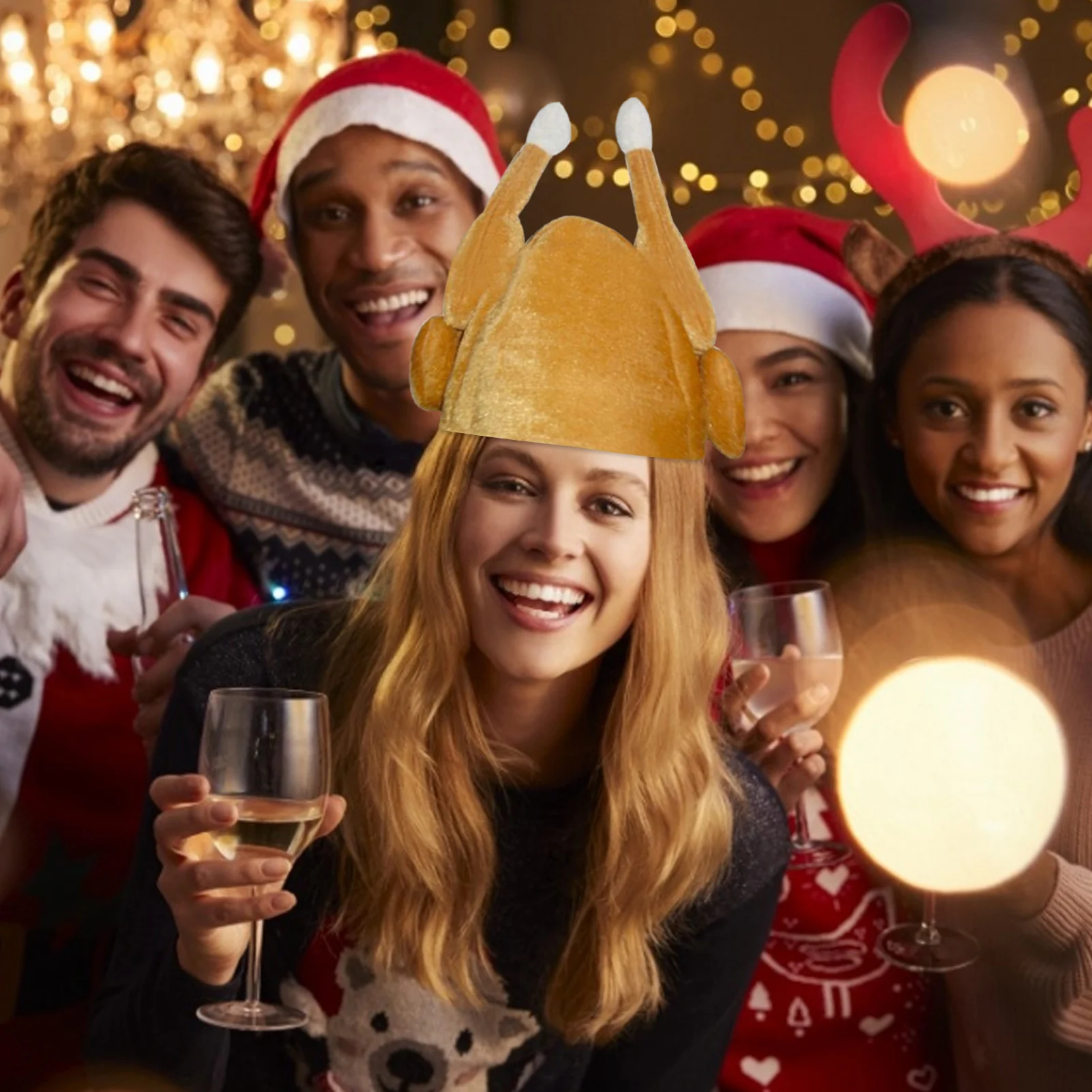 

Thanksgiving Turkey Decoration Hat Polyester Fiber Holiday Party Personalization Can Be Reused Decoration