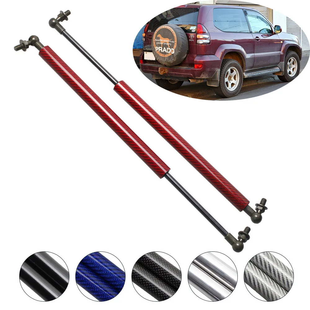 Для Toyota Land cruiser Prado J120 2002-2009 Авто карбоновый передний капот газовые стойки амортизаторы автомобильные подъемные опоры 460 мм