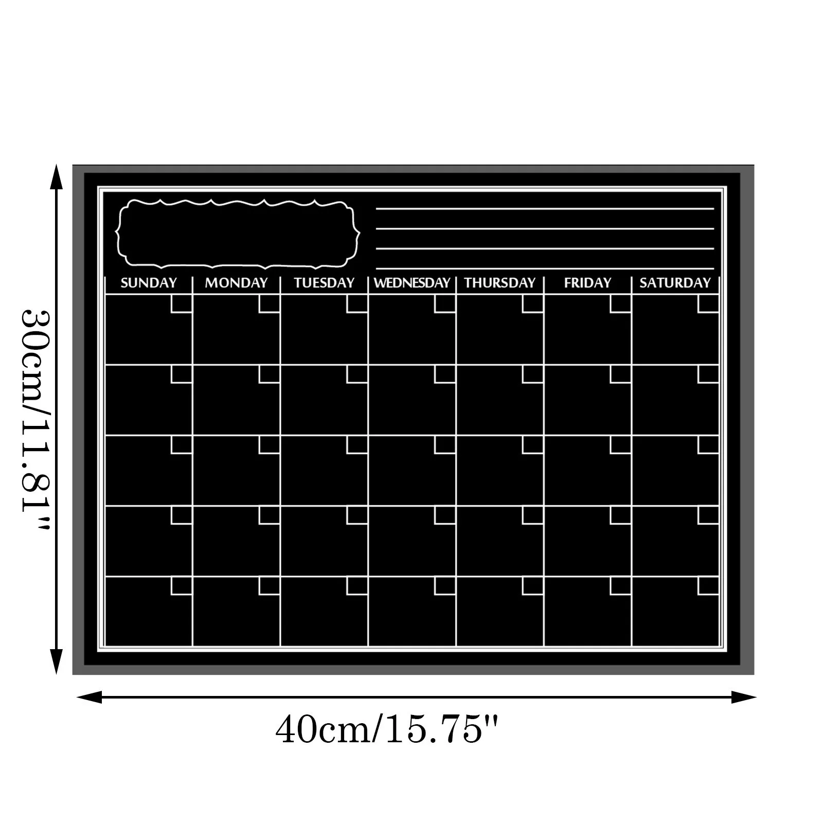 Магнитно маркерная доска планировщик Кухня календарь на холодильник блокнот