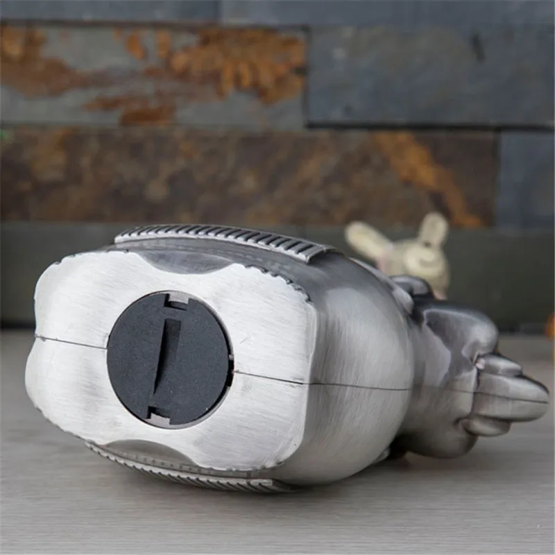 

Vintage Elephant Piggy Bank Creative Metal Alloy Cartoon Money Bank Cute Coin Bank Saving Pot Box with Stopper for Boy Kid