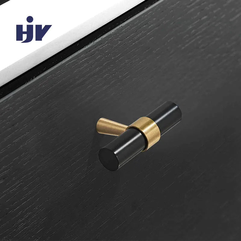 Fashion Furniture Knobs Handle Black Gold Antique Brass Cabinet Pulls Closet Warbrobe Handles Drawer Button 128mm Handles