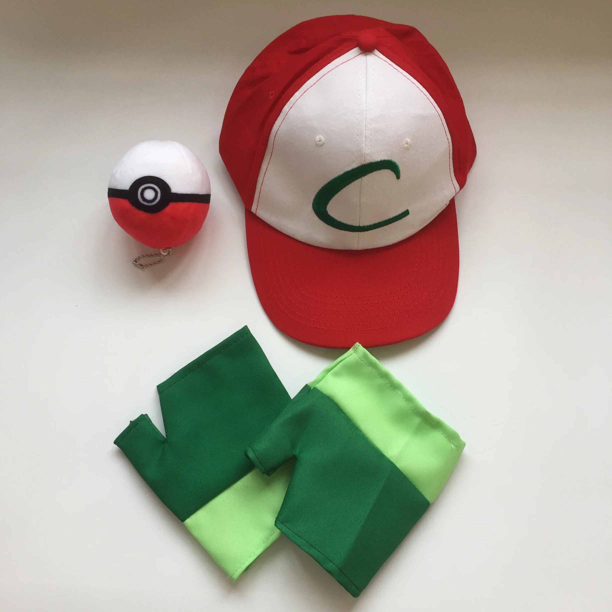 Ainiel высокое качество Pokemon Ash Ketchum Косплей костюмы косплей карманные монстры Синяя Куртка+ перчатки+ шляпа+ мяч Ash Ketchum - Цвет: Hat Ball and Gloves