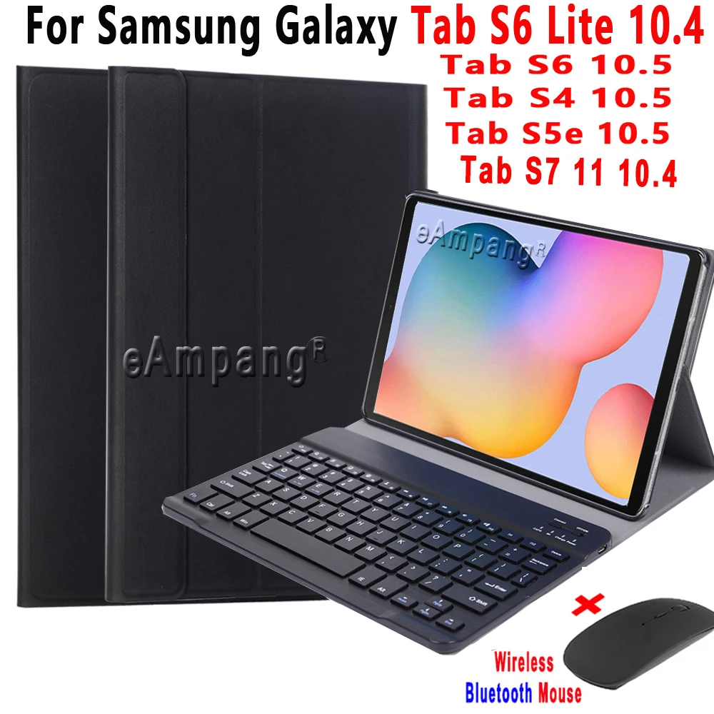 

Keyboard Case With Mouse For Samsung Galaxy Tab S7 11 S6 Lite 10.4 S6 S4 S5e 10.5 P610 P615 T860 T830 T870 T720 Wireless Mice