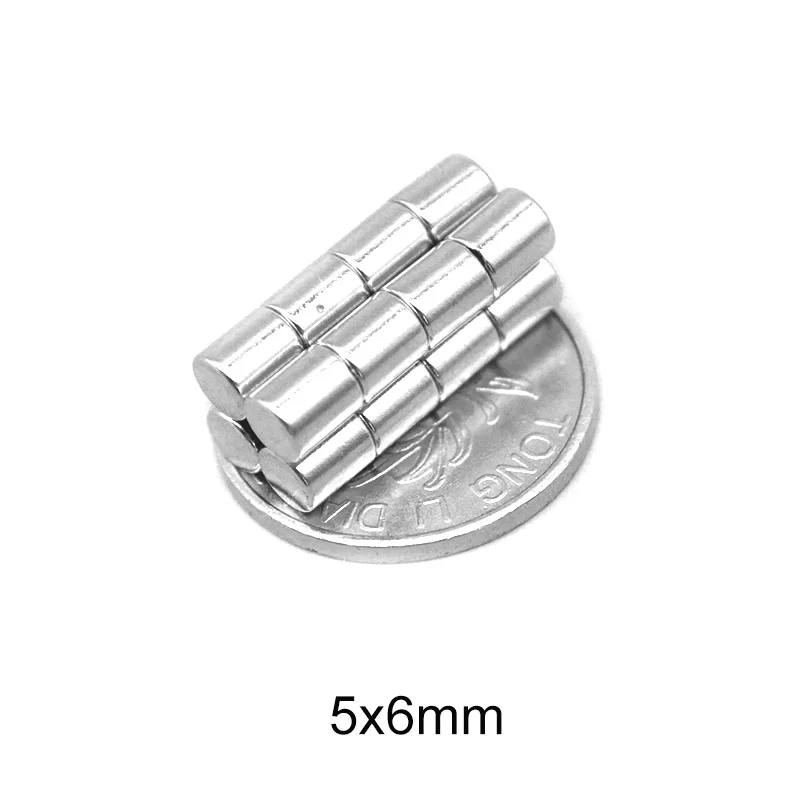 

20/50/100/200/300/500 шт. 5x6 мощные круглые магниты 5 мм x 6 мм мощные магниты 5x6 мм небольшой Постоянный Неодимовый Магнит 5*6