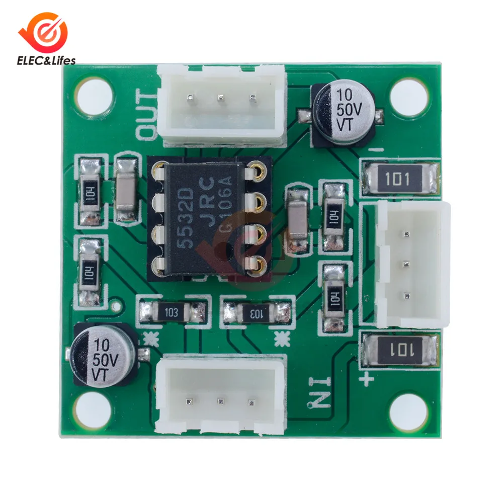 Двухканальная Плата усилителя звука NE5532 модуль питания предварительный