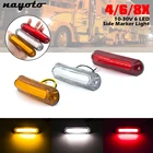 468x6 SMD СВЕТОДИОДНЫЙ сбоку контурных хвост светильник просвет Поворотная сигнальная лампа индикатора автомобильный прицеп грузовик аксессуары 10-30 в