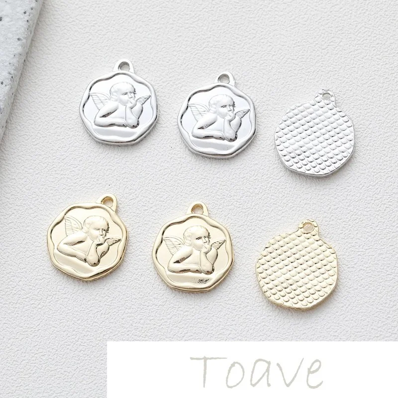 Круглый кулон Ангел Сделай Сам бисер ожерелье браслет базовые серьги ручной