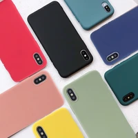 solid color couples cases for iphone 13 12 11 pro xs max xr x 6 6s 7 8 plus 5 5s se cute candy color soft simple fashion case