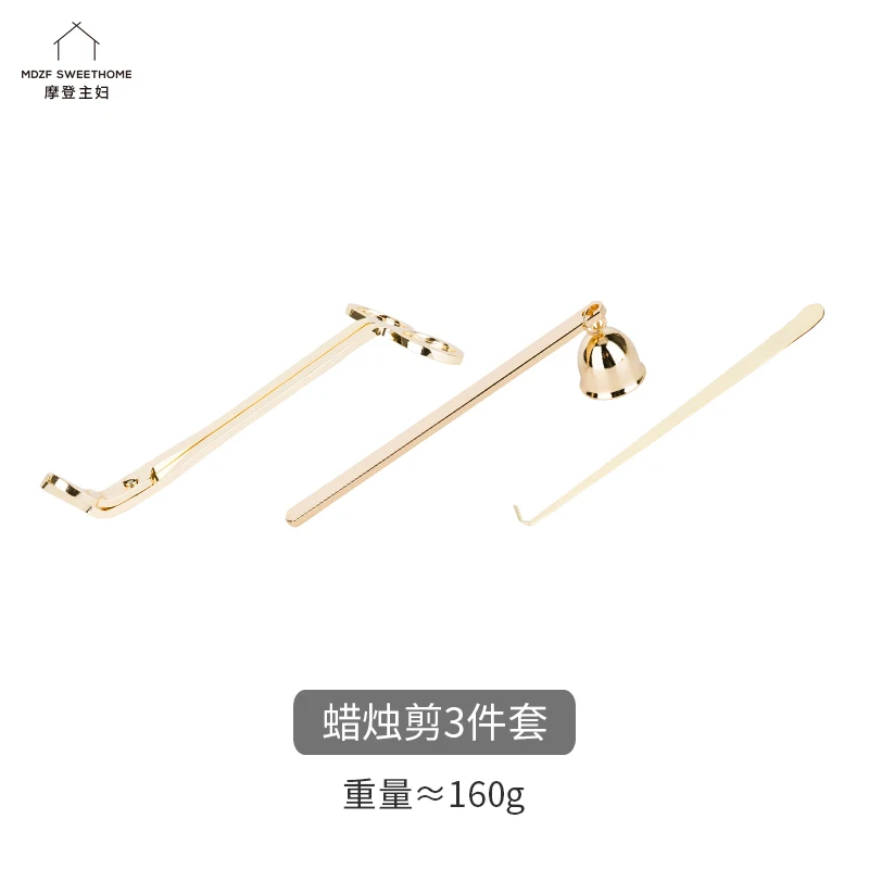 

Metal Cap 4pc Luxury Candle Accessory Set Extintor Scissors Candle Accessories Care Topper Moule Pour Bougie Candle Wick ZP50LZ