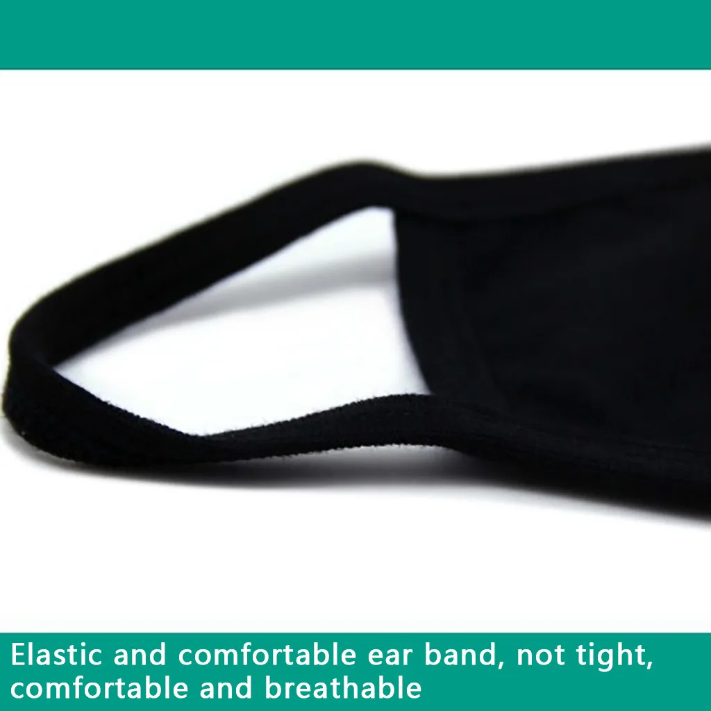 

3PC Unisex Cartoon 3D Print Fabric Facemask Washable and Reusable Women Dustproof Protective Mask masque lavable adulte A50