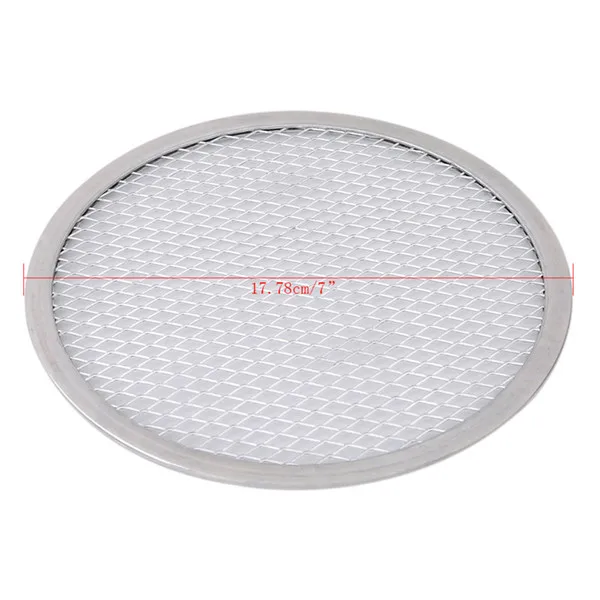 Aluminum Flat Mesh Pizza Screen Round Baking Tray Net Kitchen Tool 6inch-7inch Kitchen Tools Hot High Quality - Цвет: 7inch