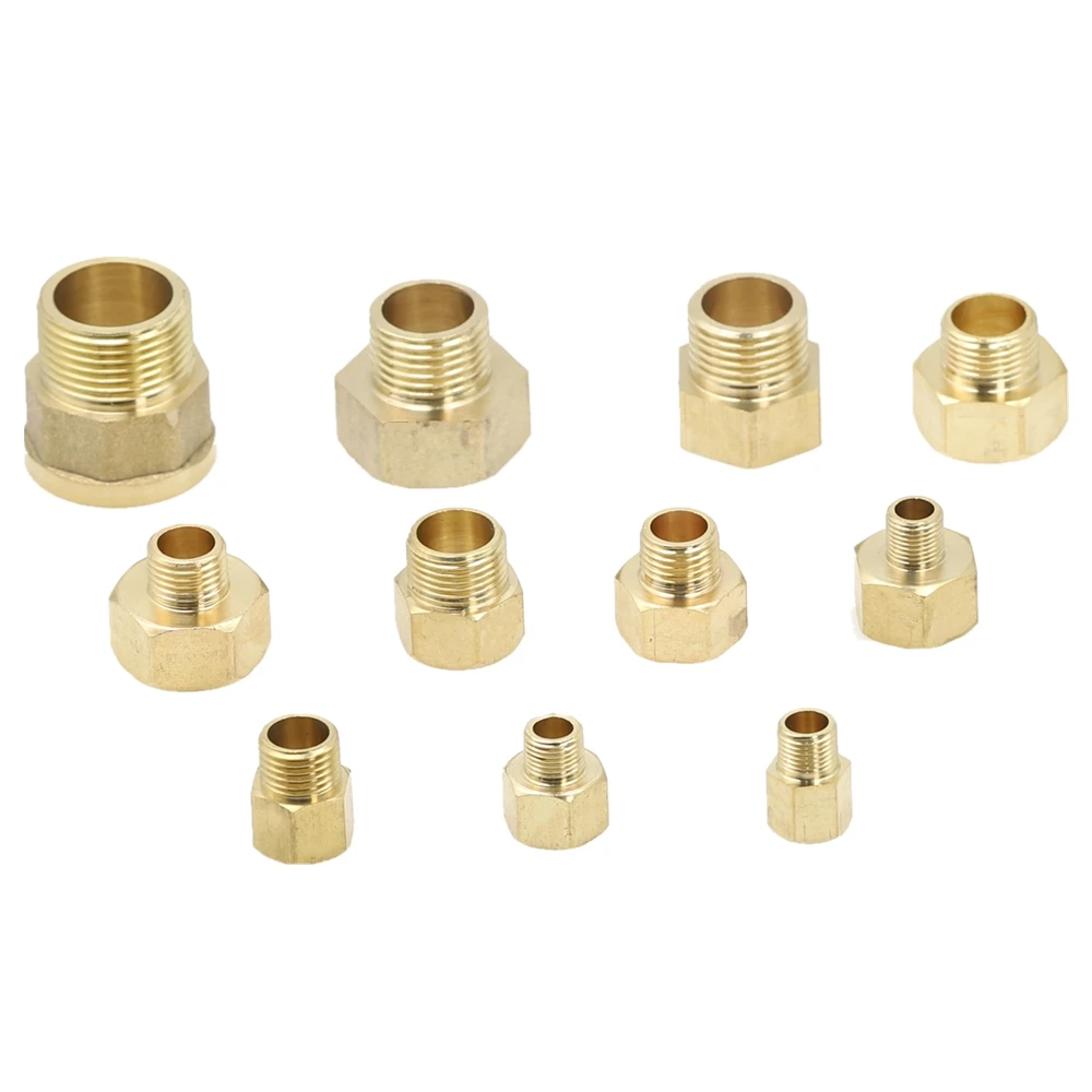 1 шт. медный M/F 1/", 1/4", 3/", 1/2" 3/" BSP Мужской на женский резьбовой латунный адаптер муфты латунный фитинг для труб