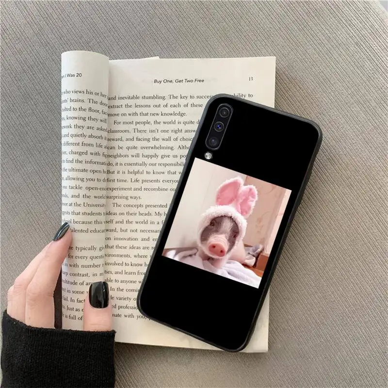 

Pink pig cute pet Funny animals Phone Case For Samsung galaxy S 9 10 20 A 10 21 30 31 40 50 51 71 s note 20 j 4 2018 plus