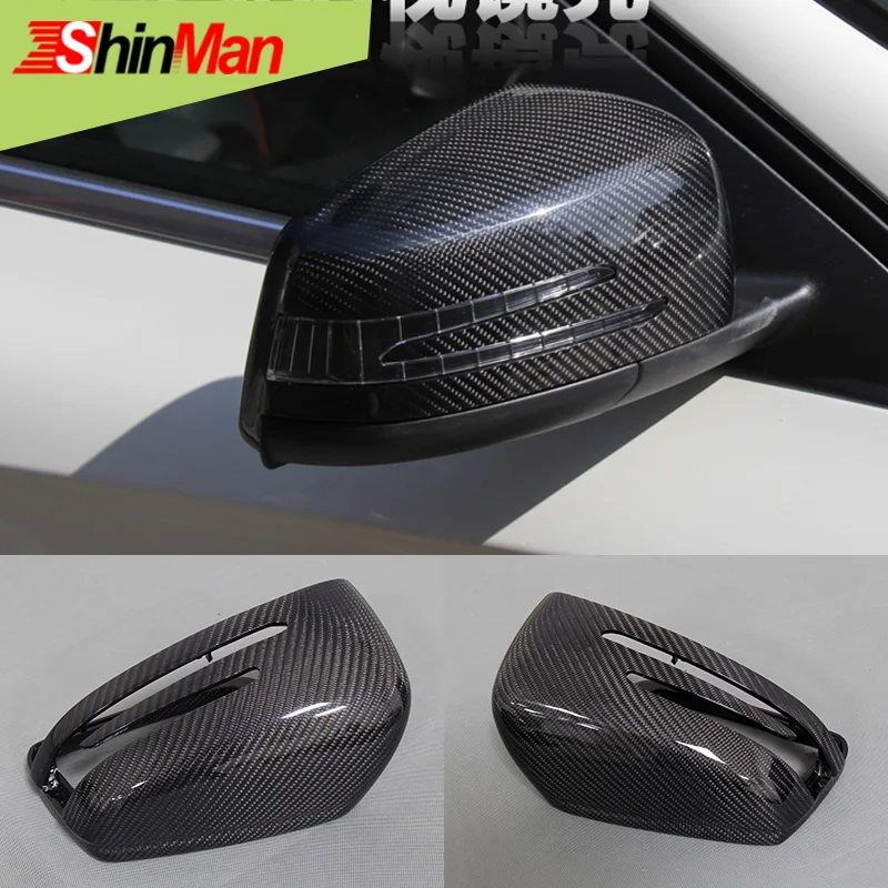 ShinMan зеркало заднего вида из углеродного волокна для Mercedes-Benz A C E Class CLA CLS W176 A200 180 260