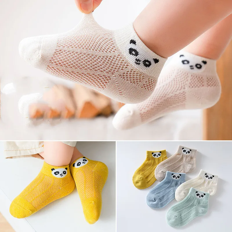 5 пар/партия детские носки летние дышащие хлопковые для малышей Детские Короткие