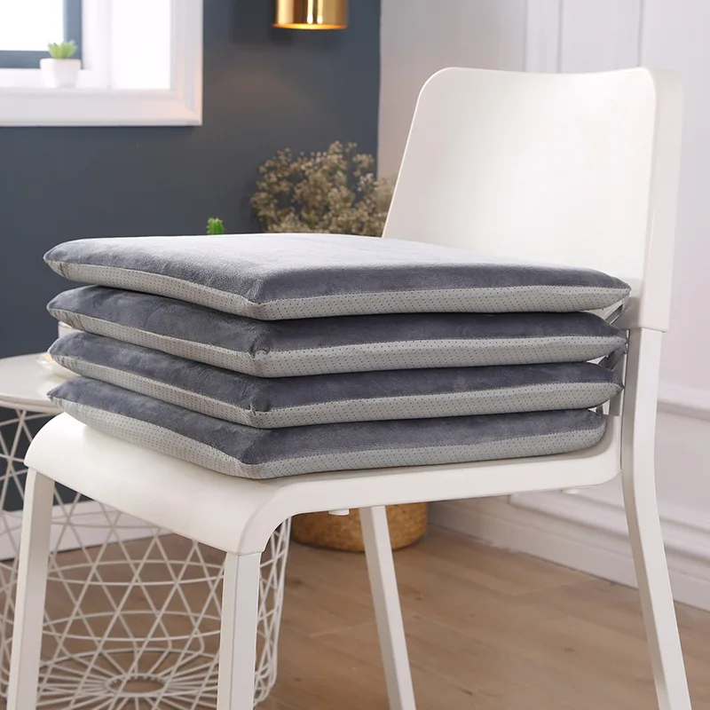 

Утолщенная теплая офисная Подушка зимой, плюшевая нескользящая подушка для студентов, татами