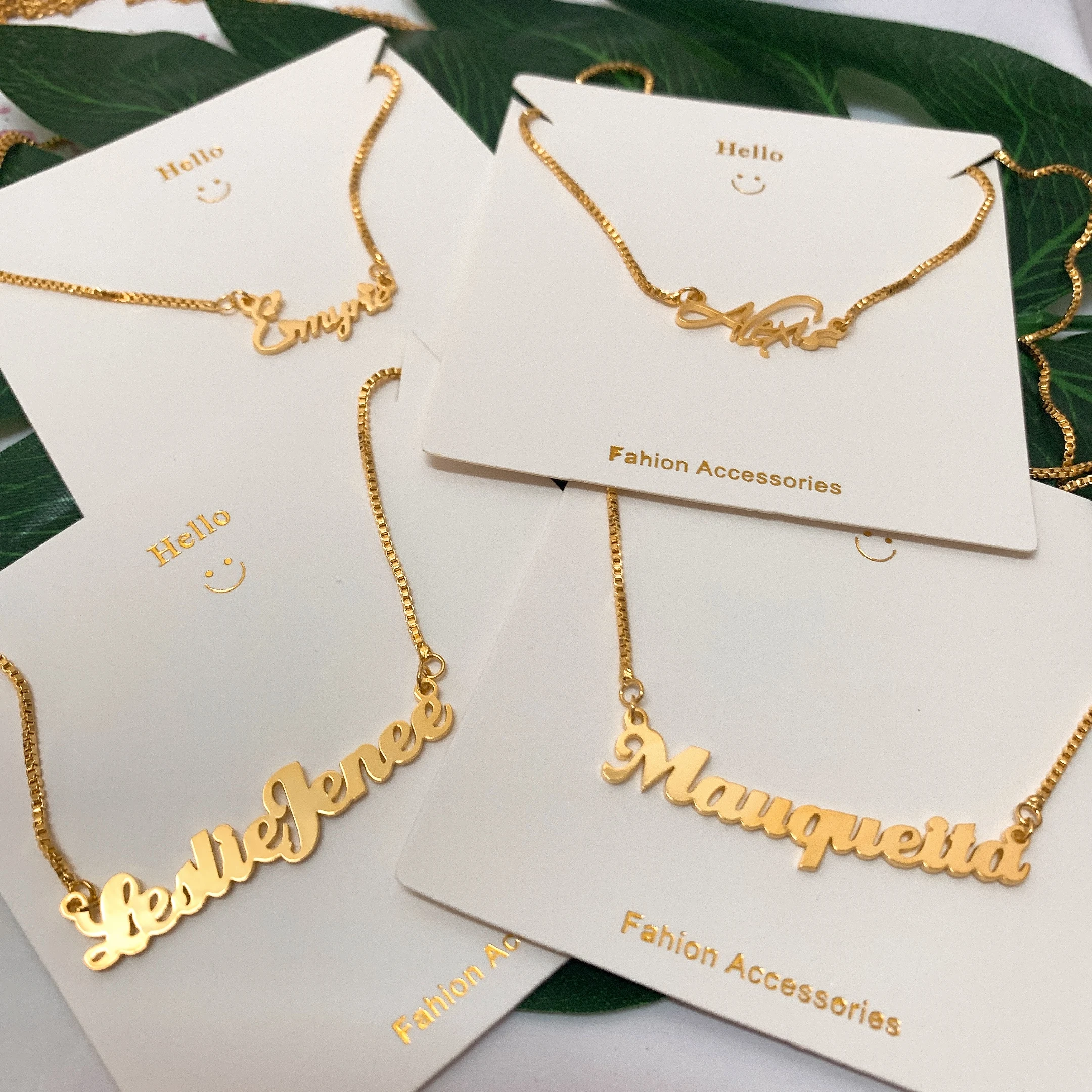 

Ожерелье с именем на заказ, ожерелье с именем на заказ, ожерелье с цепочкой в коробке, ожерелье с именной табличкой, Женское Ожерелье Дружбы