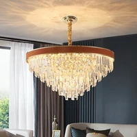 post modern lamp luxury chandelier simple luxury living room bedroom dining room crystal lamp new hotel villa crystal chandelier
