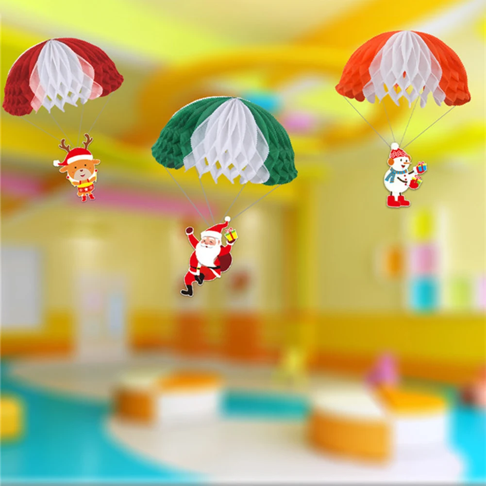 Hand Throwing Christmas Soldier Parachute Funny Toy Kid Outdoor Game Play Educational Toys Fly Sport for Children | Дом и сад