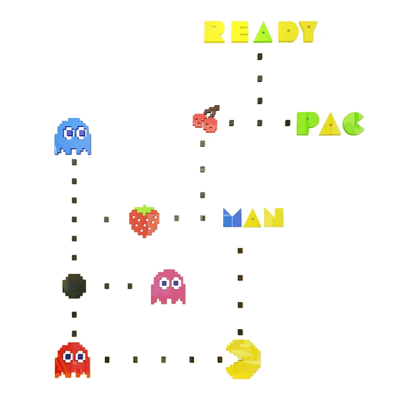 WS41 мультяшная Пиксельная игра настенное украшение картина для детского сада