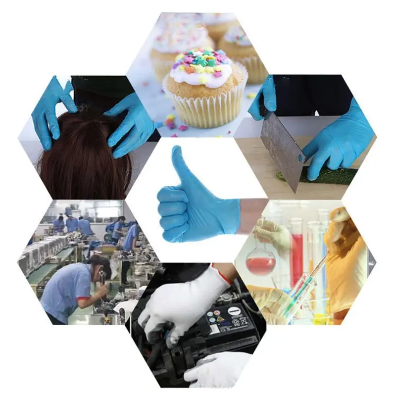 

Free shipping 100 Pcs Disposable Home Cleaning Washing Gloves Nail Art Gloves Tattoo Antistatic Work Safety PVC Gloves