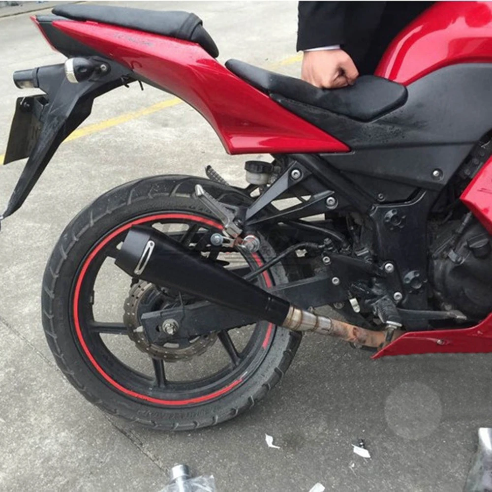 51 мм Универсальный мотоциклетный глушитель труба чехол для Honda CBR1000 чехол для Yamaha R6 для Kawasaki выхлопная труба