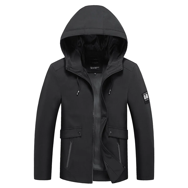 Куртка мужская с капюшоном повседневная верхняя одежда большие размеры 4XL весна
