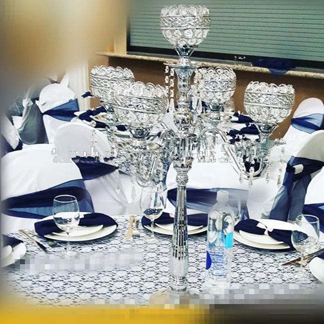 S 5-arms Stand  High Quality Pillar For Wedding Portavelas Candelabra