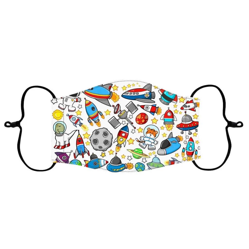 Детская Хлопковая маска для лица со льдом дышащая моющаяся многоразовая