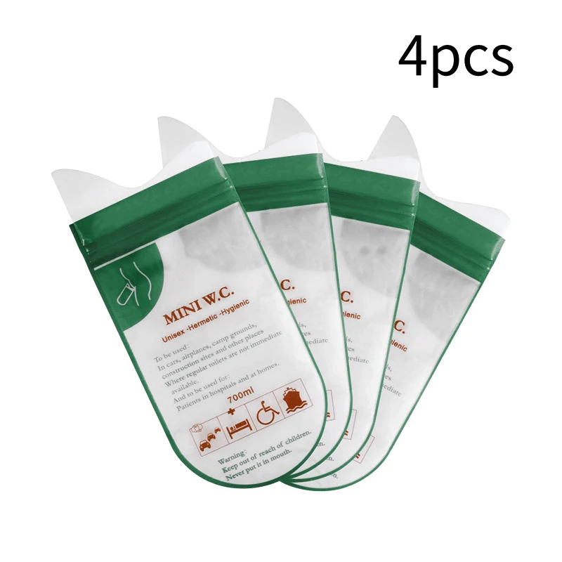 Outdoor Emergency Toilet Portable Durable 700ml Urine Pouch Women Children Camping Travel Vomit Bag Mini Mobile Toilets | Спорт и